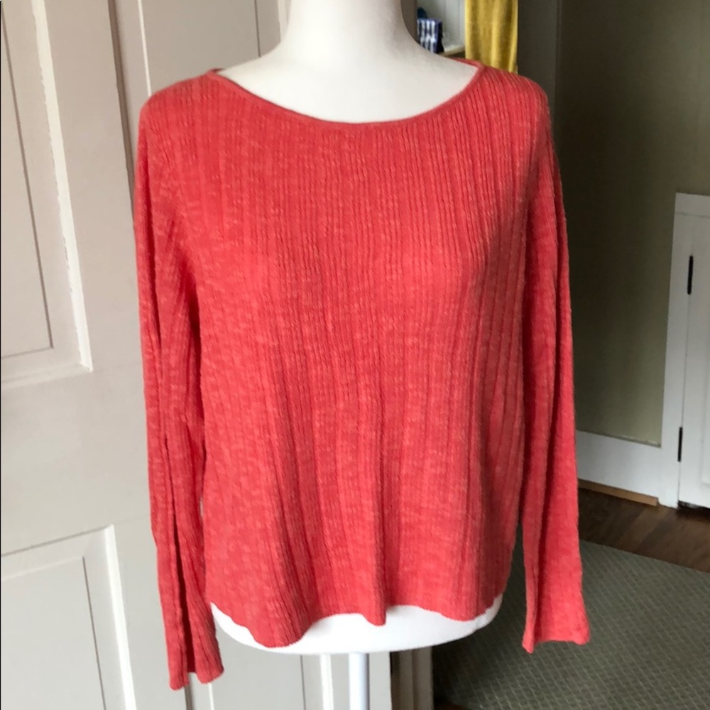 Eileen Fisher light sweater, size L.